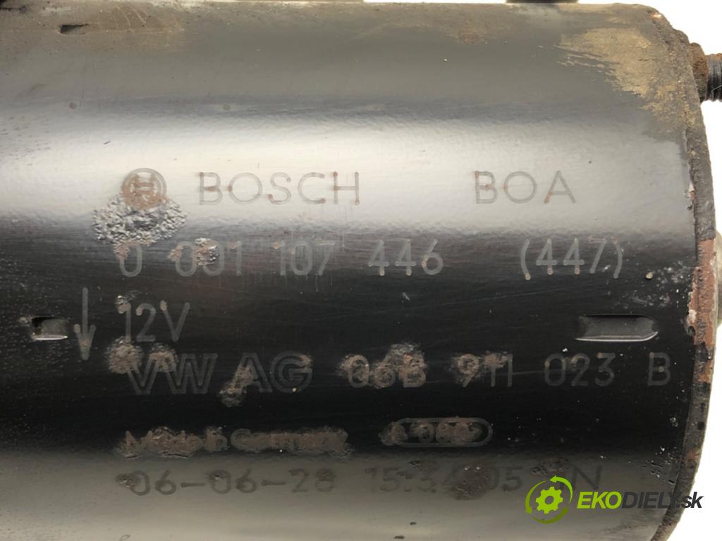 AUDI A6 C6 Avant (4F5) 2004 - 2011    2.0 TFSI 125 kW [170 KM] benzyna 2005 - 2011  Štartér 06B911023B (Štartéry)