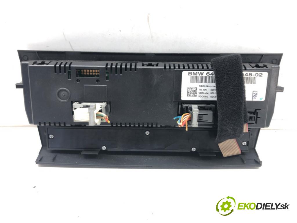 BMW 3 (E90) 2004 - 2012    316 d 85 kW [116 KM] olej napędowy 2009 - 2011  Panel ovládania kúrenia 9224545 (Prepínače, spínače, tlačidlá a ovládače kúrenia)