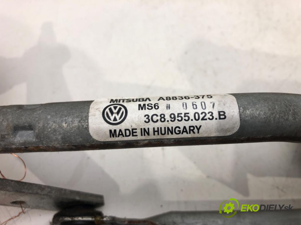 VW PASSAT CC B6 (357) 2008 - 2012    1.8 TSI 118 kW [160 KM] benzyna 2008 - 2012  Mechanizmus stieračov predný 3C8955023B (Motorčeky stieračov predné)