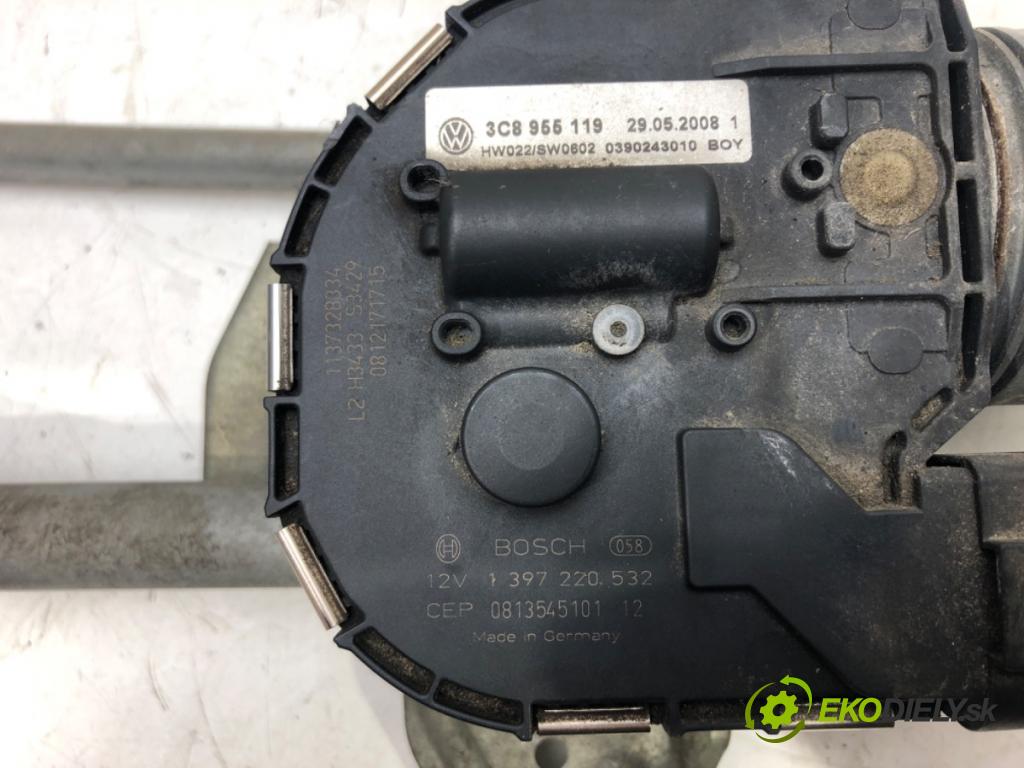 VW PASSAT CC B6 (357) 2008 - 2012    1.8 TSI 118 kW [160 KM] benzyna 2008 - 2012  Mechanizmus stieračov predný 3C8955023B (Motorčeky stieračov predné)