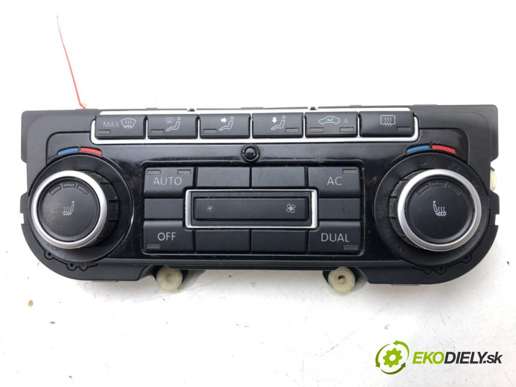 VW PASSAT CC B6 (357) 2008 - 2012    1.8 TSI 118 kW [160 KM] benzyna 2008 - 2012  Panel ovládania kúrenia 5K0907044A (Prepínače, spínače, tlačidlá a ovládače kúrenia)