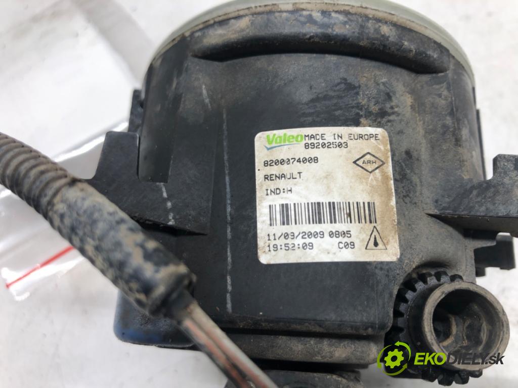 RENAULT MEGANE III Grandtour (KZ0/1) 2008 - 2022    1.5 dCi (KZ1M, KZ1W) 78 kW [106 KM] olej napędowy   hmlové svetlo, hmlovka pravý 8200074008