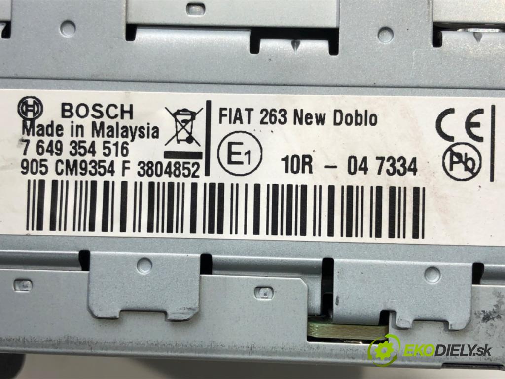 OPEL COMBO Nadwozie pełne/minivan (X12) 2012 - 2022    1.3 CDTI (B05) 66 kW [90 KM] olej napędowy 2012 -   RADIO 7649354516 (Audio zariadenia)