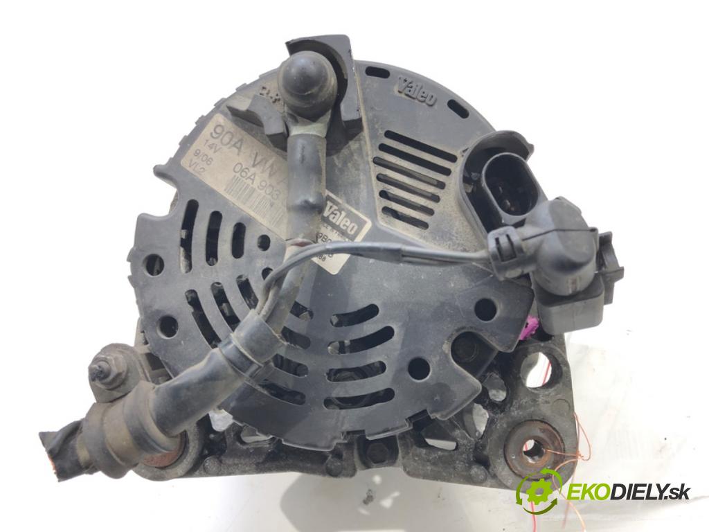 SEAT LEON (1P1) 2005 - 2013    1.6 75 kW [102 KM] benzyna 2005 - 2012  Alternátor 06A903023 (Alternátory)
