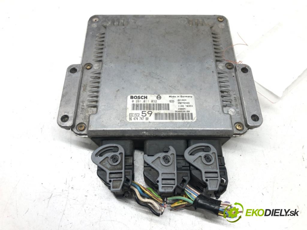 CITROEN C8 (EA_, EB_) 2002 - 2022    2.0 HDi 79 kW [107 KM] olej napędowy 2002 - 2022  riadiaca jednotka Motor 9647474780 0281811032 (Riadiace jednotky)