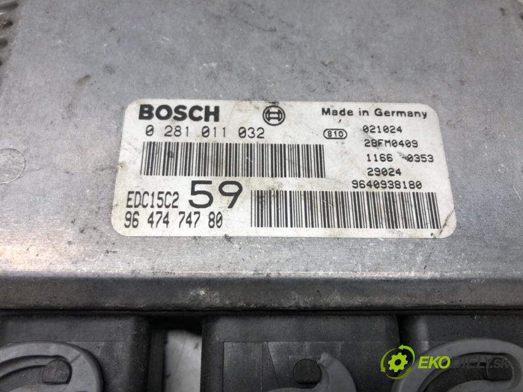 CITROEN C8 (EA_, EB_) 2002 - 2022    2.0 HDi 79 kW [107 KM] olej napędowy 2002 - 2022  riadiaca jednotka Motor 9647474780 0281811032 (Riadiace jednotky)