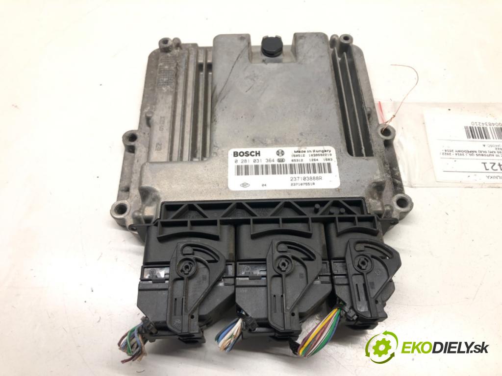 RENAULT TRAFIC III Autobus (JG_) 2014 - 2022    1.6 dCi 90 (JGME) 66 kW [90 KM] olej napędowy 2014  riadiaca jednotka Motor 237103888R (Riadiace jednotky)