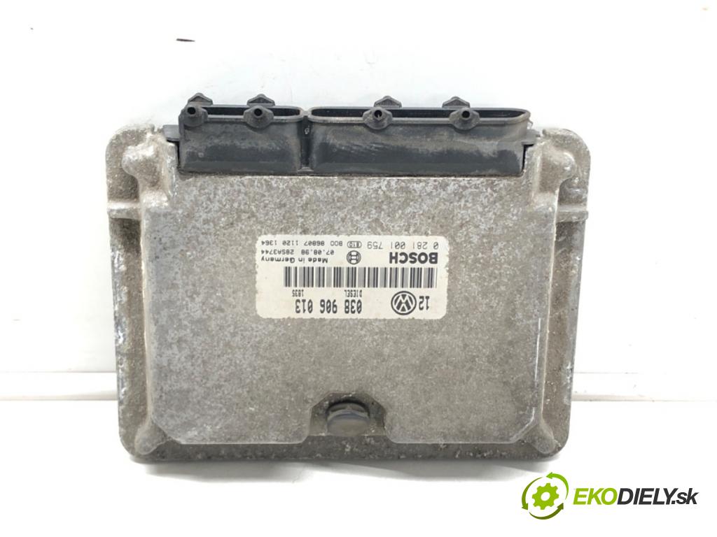 VW GOLF IV (1J1) 1997 - 2008    1.9 SDI 50 kW [68 KM] olej napędowy 1997 - 2005  riadiaca jednotka Motor 038906013 (Riadiace jednotky)