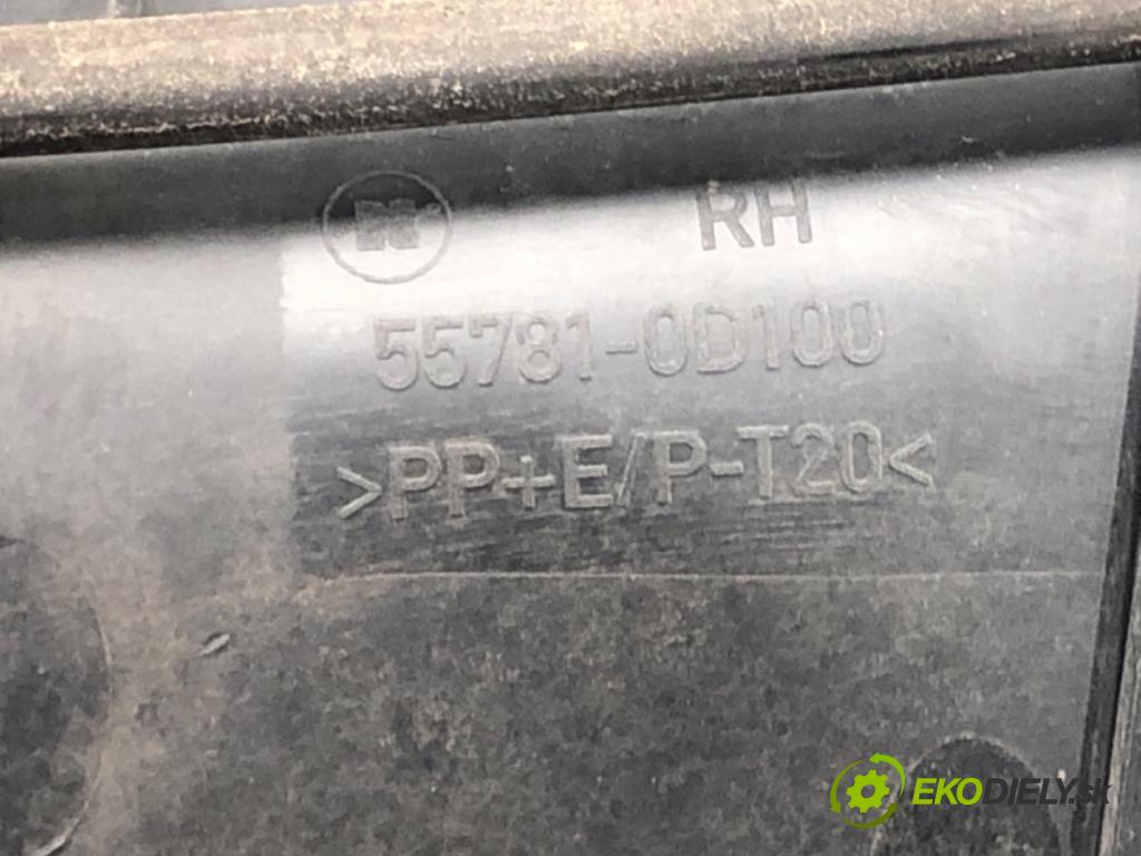 TOYOTA YARIS (_P9_) 2005 - 2014    1.0 VVT-i (KSP90_) 51 kW [69 KM] benzyna 2005 - 20  Torpédo, plast pod čelné okno 55781-0D100 (Torpéda)