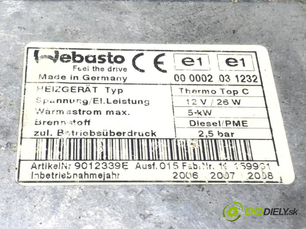 AUDI Q7 (4LB) 2006 - 2016    3.0 TDI quattro 171 kW [233 KM] olej napędowy 2006  Webasto 4L0815071B (Webasto ohřívače)