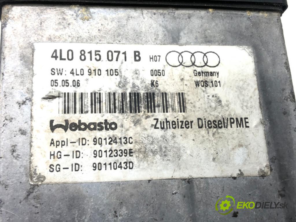 AUDI Q7 (4LB) 2006 - 2016    3.0 TDI quattro 171 kW [233 KM] olej napędowy 2006  Webasto 4L0815071B (Webasto ohřívače)