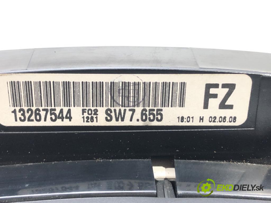 OPEL ZAFIRA B Nadwozie pełne/minivan (A05) 2005 - 2015    1.9 CDTI VAN (M75) 88 kW [120 KM] olej napędowy 20  Prístrojovka 13267544 (Prístrojové dosky, displeje)