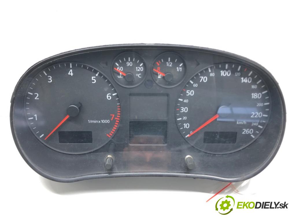 AUDI A3 (8L1) 1996 - 2006    1.6 75 kW [102 KM] benzyna 2000 - 2003  Prístrojovka 8L0920900N (Prístrojové dosky, displeje)