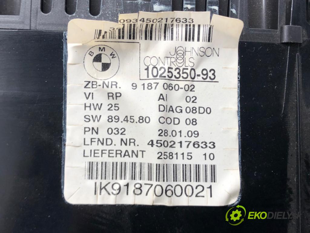 BMW 3 Touring (E91) 2004 - 2012    320 d 120 kW [163 KM] olej napędowy 2005 - 2012  Prístrojovka 1025350-93 (Prístrojové dosky, displeje)