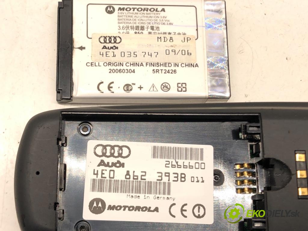 AUDI Q7 (4LB) 2006 - 2016    3.0 TDI quattro 171 kW [233 KM] olej napędowy 2006  telefón originál 4E1035747