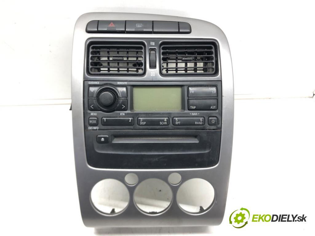 TOYOTA AVENSIS (_T22_) 1997 - 2003    1.6 VVT-i (ZZT220_) 81 kW [110 KM] benzyna 2000 -   RADIO 86110-05011 08600-05820 (Audio zariadenia)