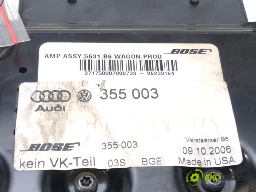 AUDI A4 B7 Avant (8ED) 2004 - 2008    3.0 TDI quattro 171 kW [233 KM] olej napędowy 2006  Zosilňovač BOSE 355003 (Zosilňovače)