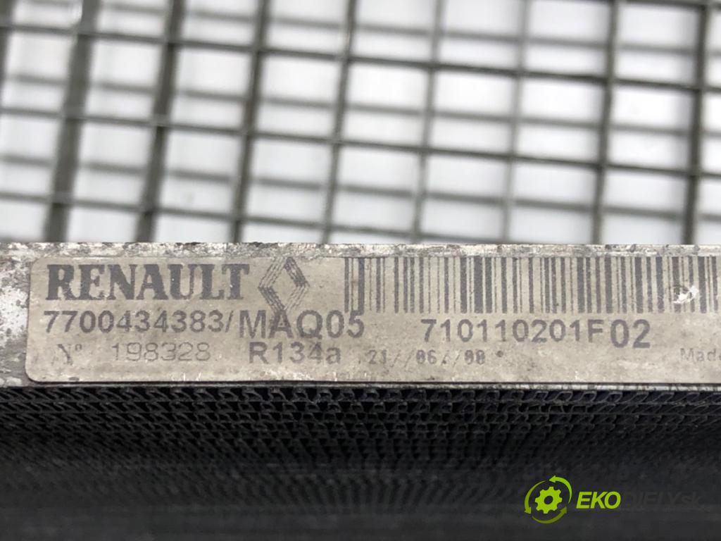 RENAULT SCÉNIC I nadwozie wielkoprzestrzenne (MPV) (JA0/1_, FA0_) 1999 - 2010    1.9 dCi (JA05, JA1F) 75 kW [102 KM] olej napędowy   Chladič klimatizácie 7700434383 (Chladiče klimatizácie)