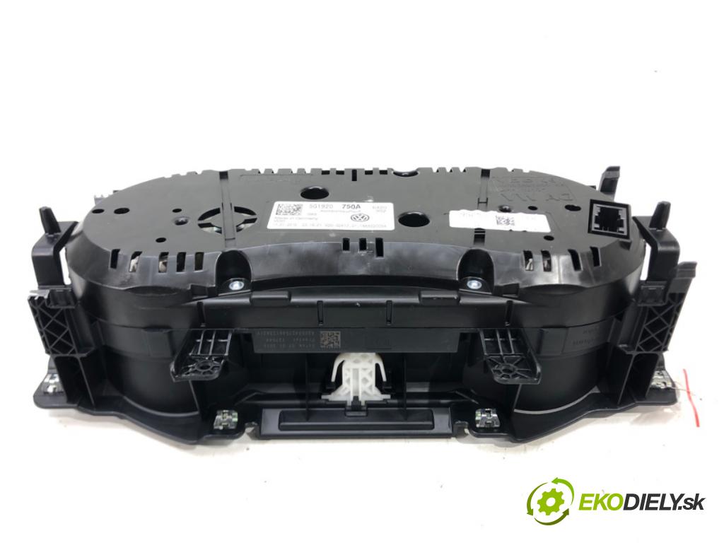 VW GOLF VII (5G1, BQ1, BE1, BE2) 2012 - 2022    1.4 TSI 110 kW [150 KM] benzyna 2014 - 2022  Prístrojovka 5G1920750A (Prístrojové dosky, displeje)