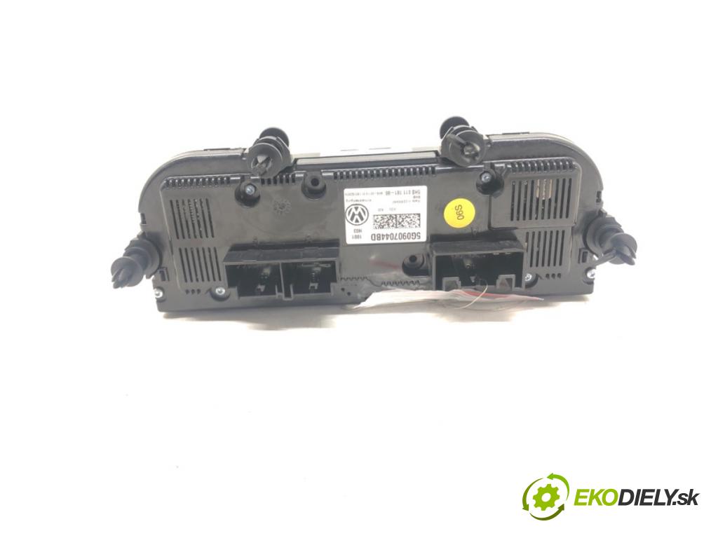 VW GOLF VII (5G1, BQ1, BE1, BE2) 2012 - 2022    1.4 TSI 110 kW [150 KM] benzyna 2014 - 2022  Panel ovládania kúrenia 5G0907044BD (Prepínače, spínače, tlačidlá a ovládače kúrenia)