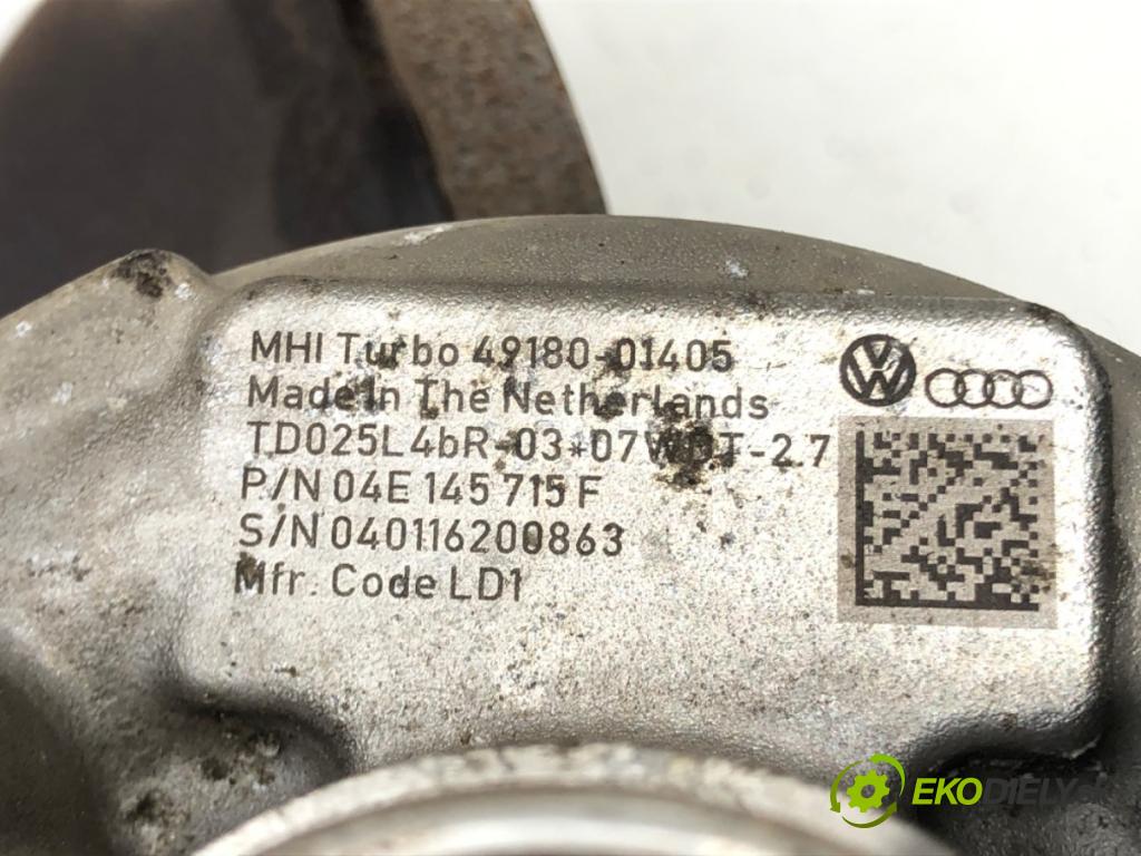 VW GOLF VII (5G1, BQ1, BE1, BE2) 2012 - 2022    1.4 TSI 110 kW [150 KM] benzyna 2014 - 2022  Turbodúchadlo,turbo 04E145715F (Turbodúchadlá (kompletné))