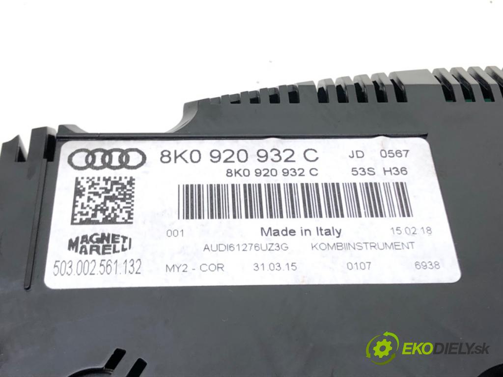 AUDI A4 B8 Avant (8K5) 2007 - 2015    1.8 TFSI 88 kW [120 KM] benzyna 2008 - 2015  Prístrojovka 8K0920932C (Prístrojové dosky, displeje)