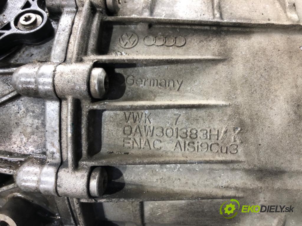 AUDI A4 B8 Avant (8K5) 2007 - 2015    1.8 TFSI 88 kW [120 KM] benzyna 2008 - 2015  Prevodovka 0AW301383H (Prevodovky)
