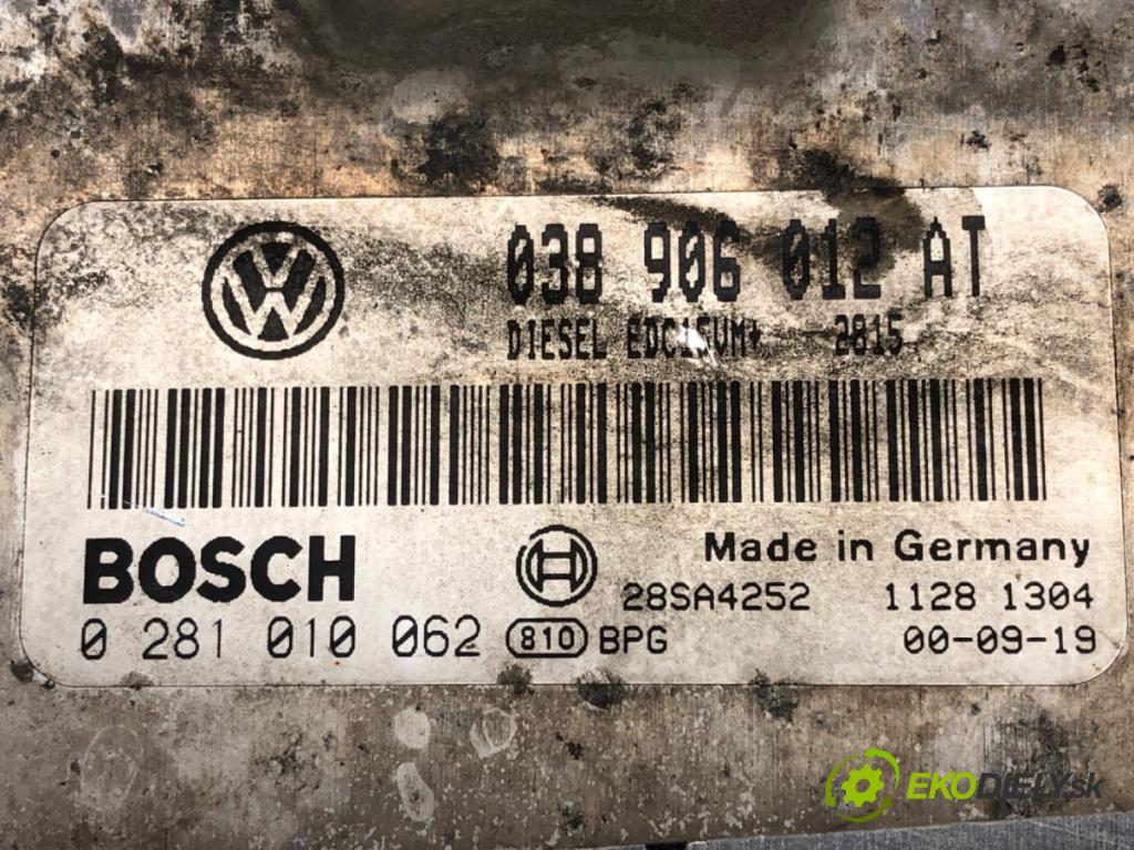 SEAT TOLEDO II (1M2) 1998 - 2006    1.9 TDI 81 kW [110 KM] olej napędowy 1998 - 2004  riadiaca jednotka Motor 0281010062 (Riadiace jednotky)