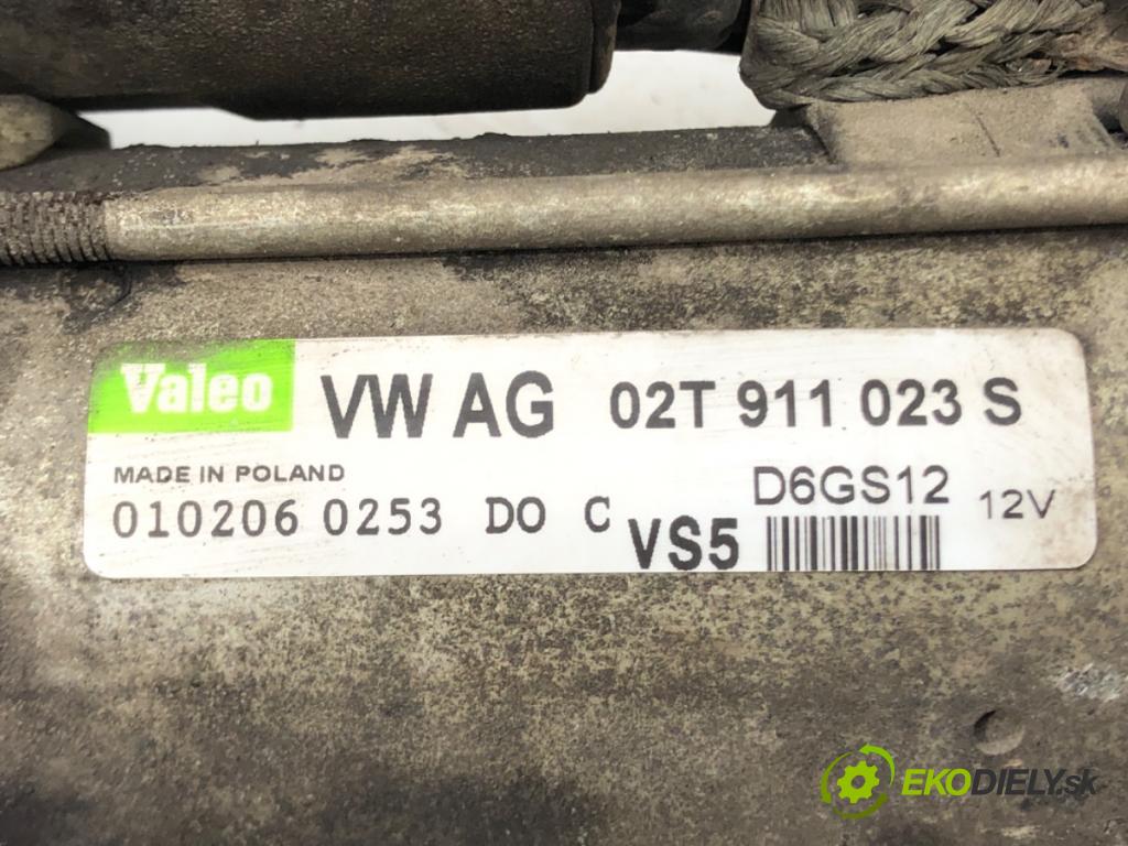 VW GOLF V (1K1) 2003 - 2010    1.4 16V 55 kW [75 KM] benzyna 2003 - 2006  Štartér  (Štartéry)