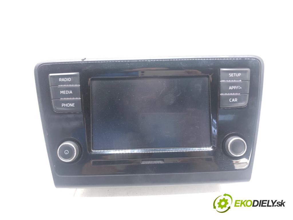 SKODA RAPID (NH3, NK3, NK6) 2012 - 2022    1.6 TDI 85 kW [115 KM] olej napędowy 2015 - 2019  RADIO 5JA035871C (Audio zařízení)