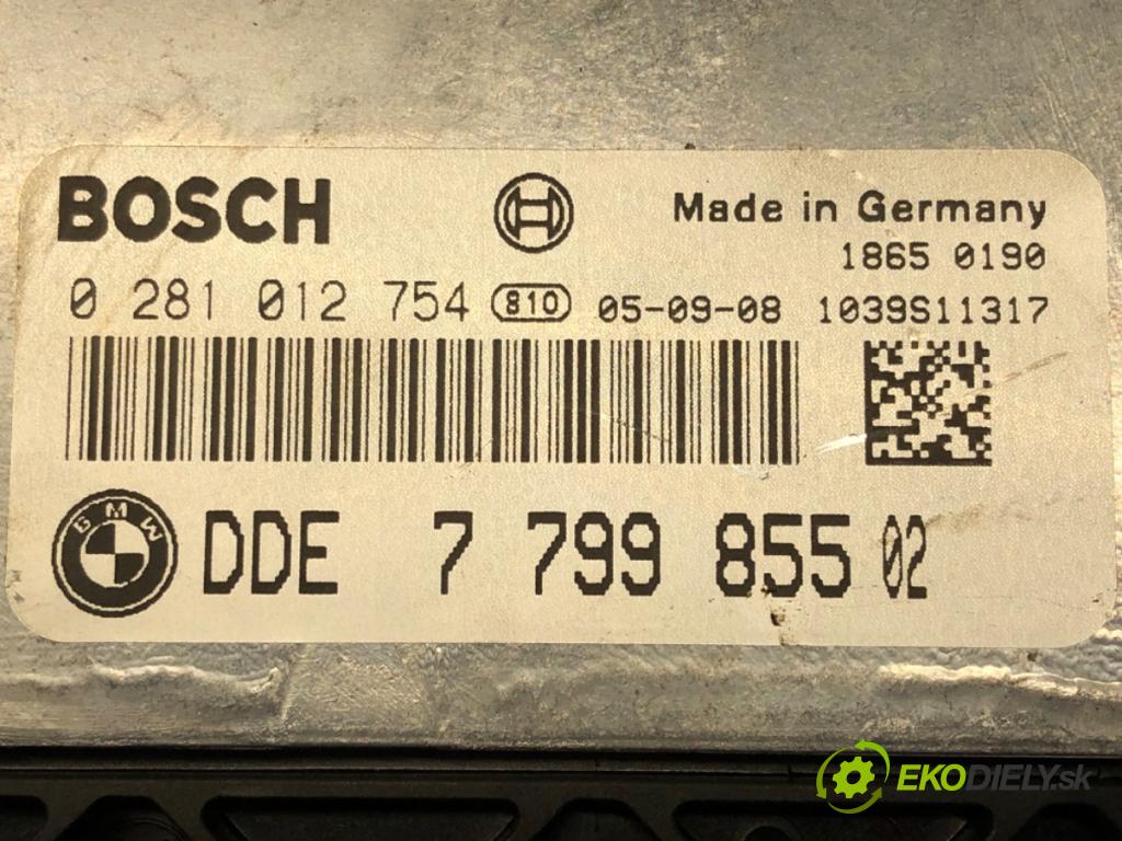 BMW 5 Touring (E61) 2004 - 2010    520 d 110 kW [150 KM] olej napędowy 2005 - 2007  riadiaca jednotka Motor 0281012754 7799855 (Riadiace jednotky)