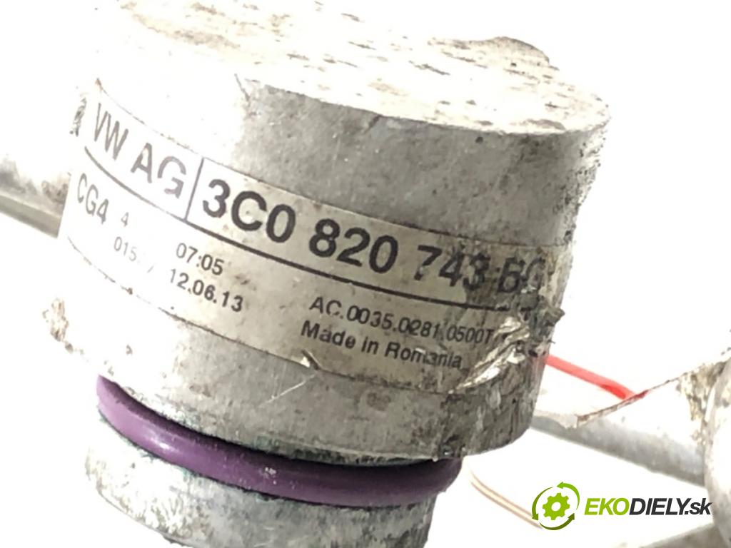 VW CC B7 (358) 2011 - 2016    3.6 FSI 4motion 220 kW [300 KM] benzyna 2011 - 201  rúrka klimatizácie 3C0820743BG (Rúrky klimatizácie)