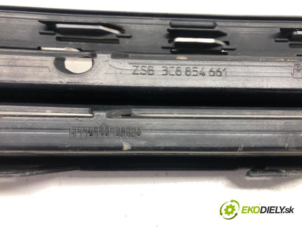 VW CC B7 (358) 2011 - 2016    3.6 FSI 4motion 220 kW [300 KM] benzyna 2011 - 201  Mriežky nárazníka ľavá strana 3C8854661