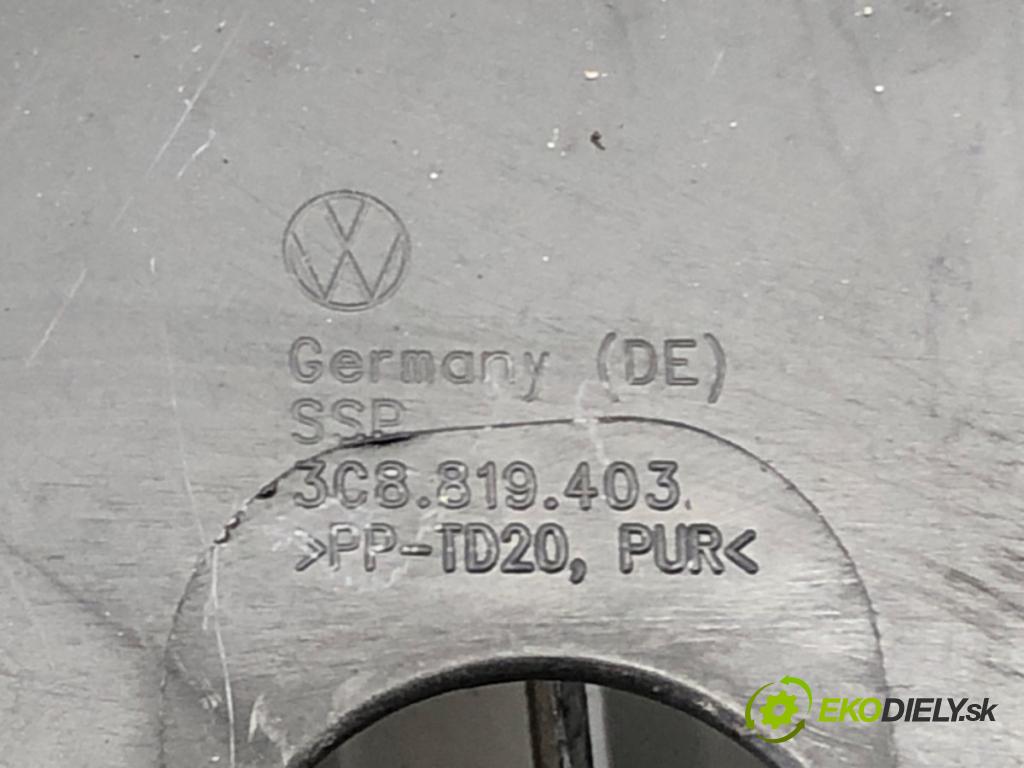 VW CC B7 (358) 2011 - 2016    3.6 FSI 4motion 220 kW [300 KM] benzyna 2011 - 201  torpédo plast pod čelní okno levé 3C8819403