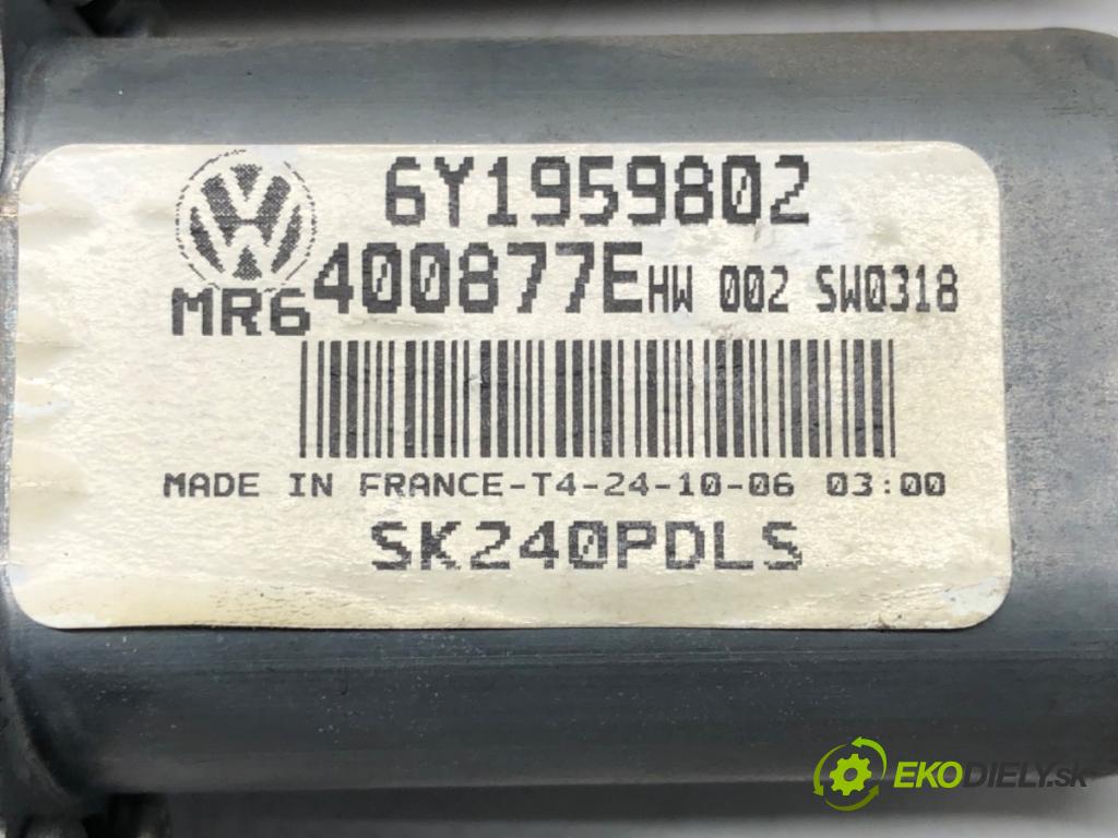 SKODA FABIA I (6Y2) 1999 - 2008    ---  motor sťahovaní okna pravý přední část 6Y1959802