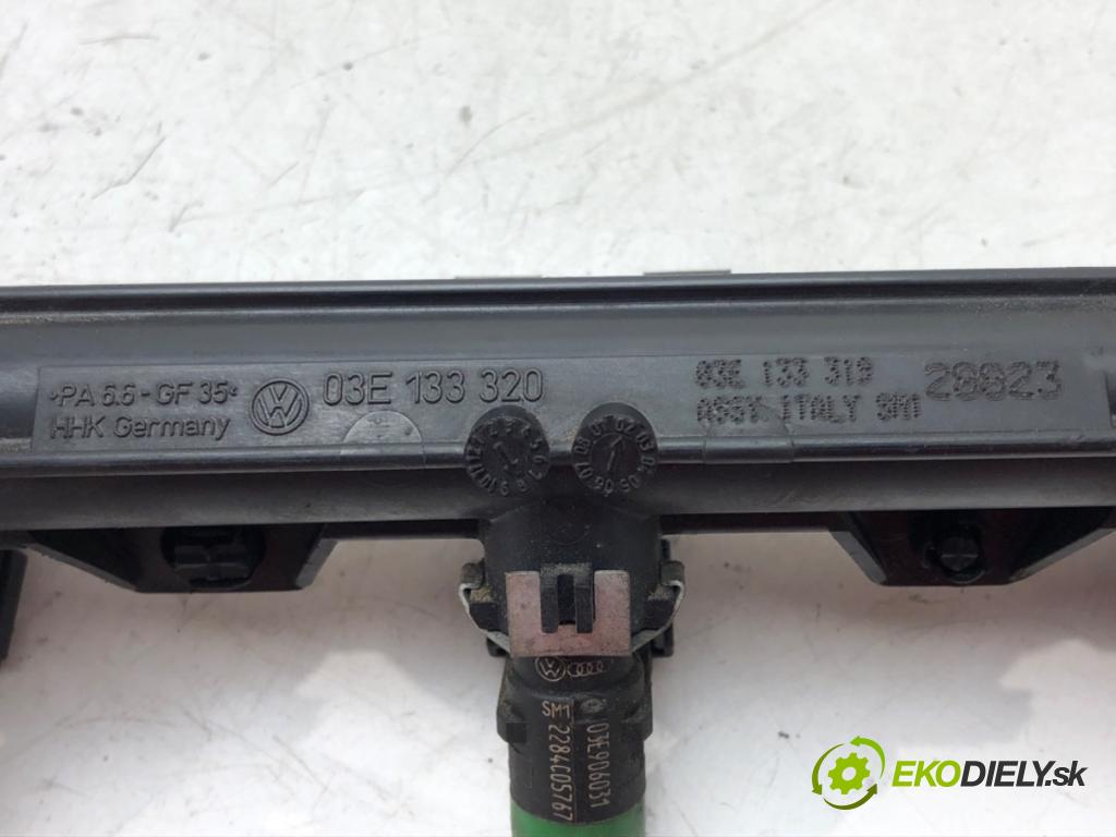 SEAT IBIZA III (6L1) 2002 - 2009    1.2 47 kW [64 KM] benzyna 2002 - 2006  Lišta vstrekovacia 03E906031 (Vstrekovacie lišty)