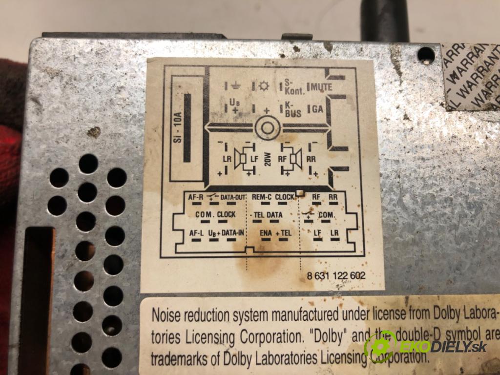 SEAT ALHAMBRA (7V8, 7V9) 1996 - 2010    1.9 TDI 85 kW [115 KM] olej napędowy 2000 - 2010  RADIO  (Audio zariadenia)