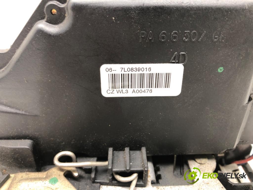 SKODA OCTAVIA II Combi (1Z5) 2004 - 2013    1.9 TDI 77 kW [105 KM] olej napędowy 2004 - 2010  zámok dveře pravý zadní část 7L0839016