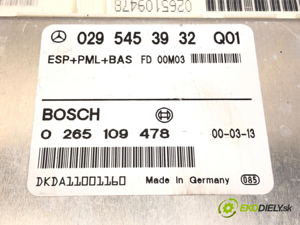 MERCEDES-BENZ KLASA S coupe (C215) 1999 - 2006    CL 600 (215.378) 270 kW [367 KM] benzyna 1999 - 20  Modul ESP 0295453932 (Ostatné)