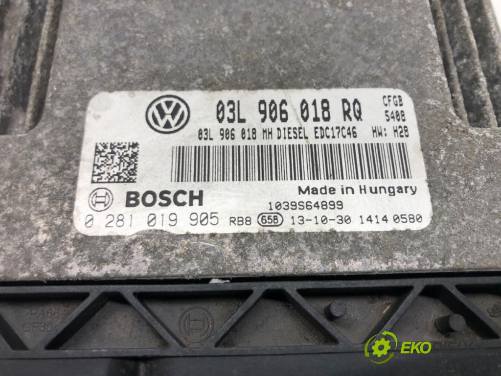SKODA SUPERB II Kombi (3T5) 2009 - 2015    2.0 TDI 125 kW [170 KM] olej napędowy 2009 - 2015  riadiaca jednotka Motor 03L906018RQ (Riadiace jednotky)