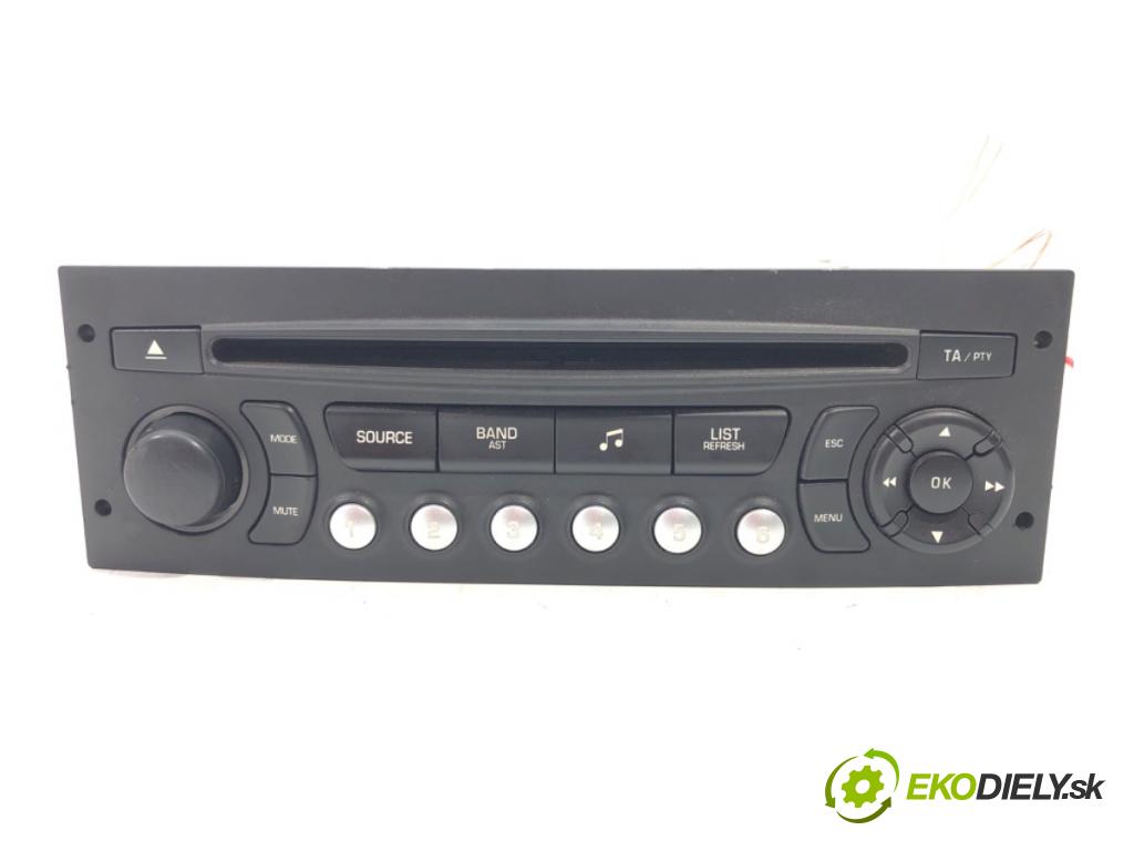 CITROEN C4 PICASSO I nadwozie wielkoprzestrzenne (MPV) (UD_) 2006 - 2015    1.6 VTi 120 88 kW [120 KM] benzyna 2008 - 2013  RADIO 96662670XT (Audio zariadenia)