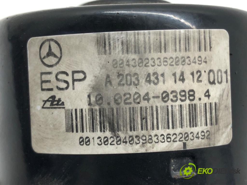 MERCEDES-BENZ KLASA C (W203) 2000 - 2007    C 320 (203.064) 160 kW [218 KM] benzyna 2000 - 200  pumpa ABS A2034311412 (Pumpy brzdové)