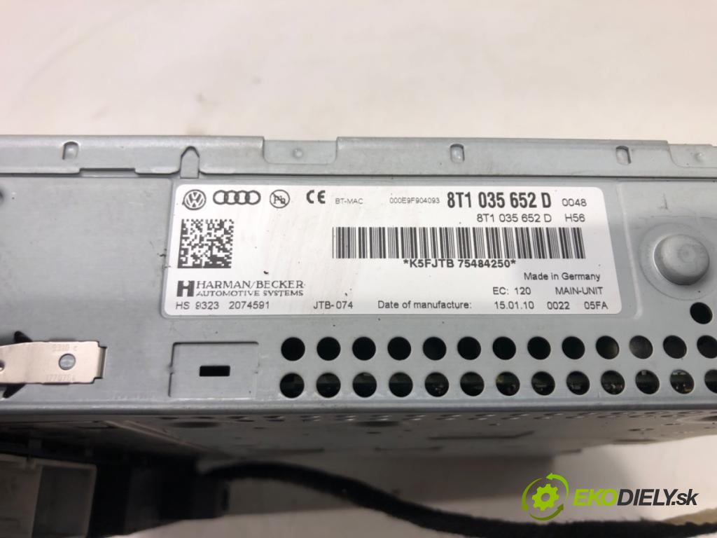 AUDI A4 B8 Avant (8K5) 2007 - 2015    2.0 TDI 88 kW [120 KM] olej napędowy 2008 - 2015  čítač navigácie 8T1035652D (Ostatné)