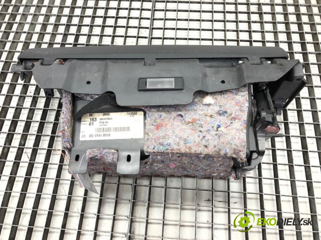 CITROEN C6 (TD_) 2005 - 2012    3.0 HDi 177 kW [241 KM] olej napędowy 2009 - 2012  Priehradka, kastlík spolujazdca  (Priehradky, kastlíky)