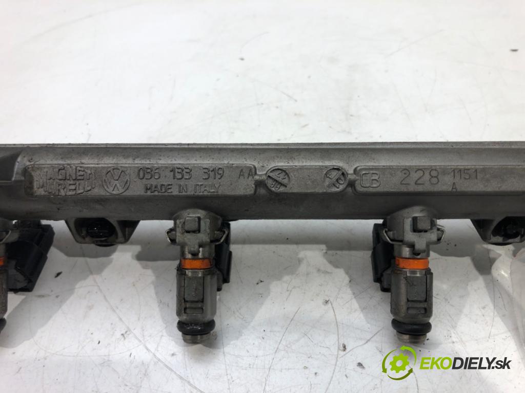 VW GOLF IV (1J1) 1997 - 2008    1.4 16V 55 kW [75 KM] benzyna 1997 - 2004  Lišta vstrekovacia  (Vstrekovacie lišty)