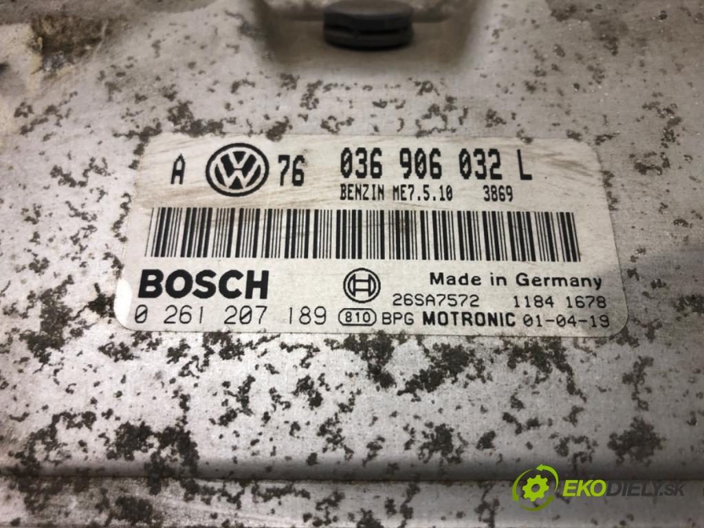 VW GOLF IV (1J1) 1997 - 2008    1.4 16V 55 kW [75 KM] benzyna 1997 - 2004  riadiaca jednotka Motor 036906032L (Riadiace jednotky)