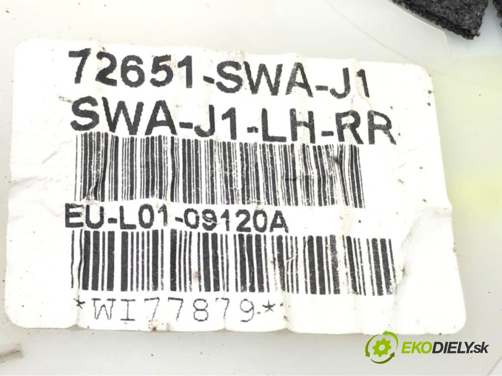 HONDA CR-V III (RE_) 2006 - 2022    2.2 i-CTDi 4WD (RE6) 103 kW [140 KM] olej napędowy  zámok dveře levý zadní část 72651-SWA-J1