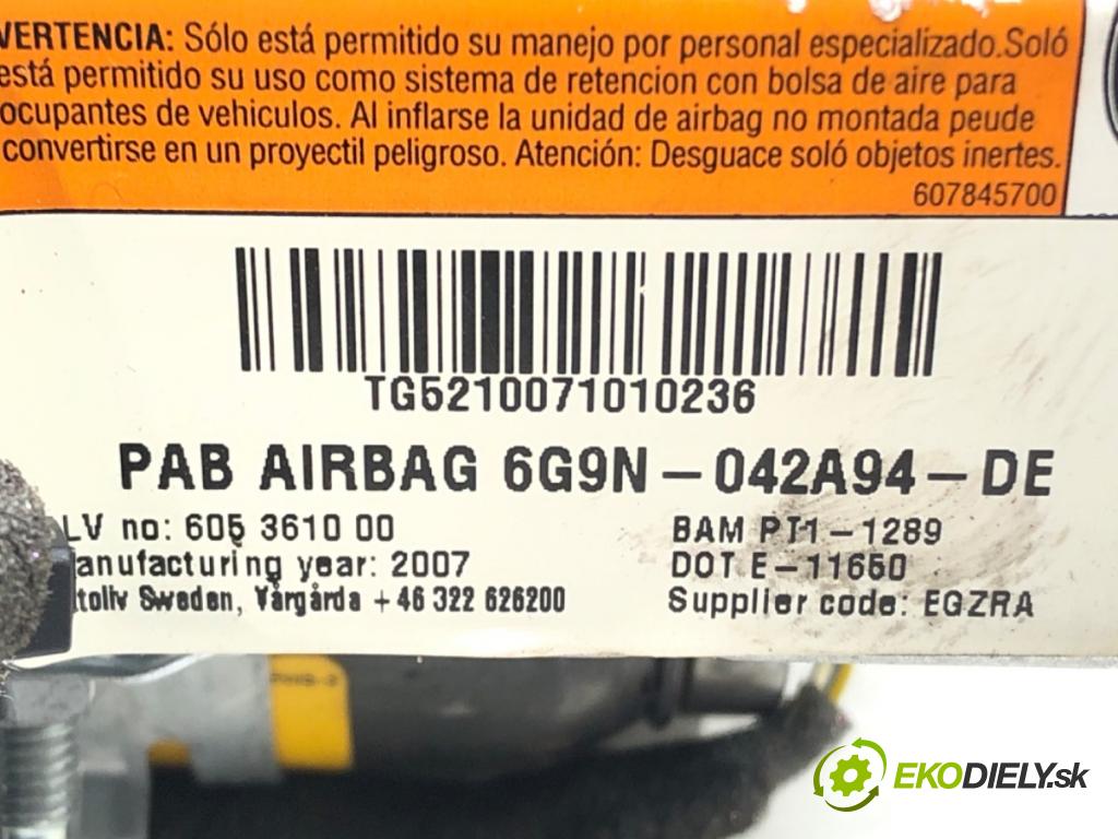 LAND ROVER FREELANDER 2 (L359) 2006 - 2015    2.2 TD4 4x4 118 kW [160 KM] olej napędowy 2006 - 2  AirBag spolujazdca 6G9N-042A94-DE (Airbagy)