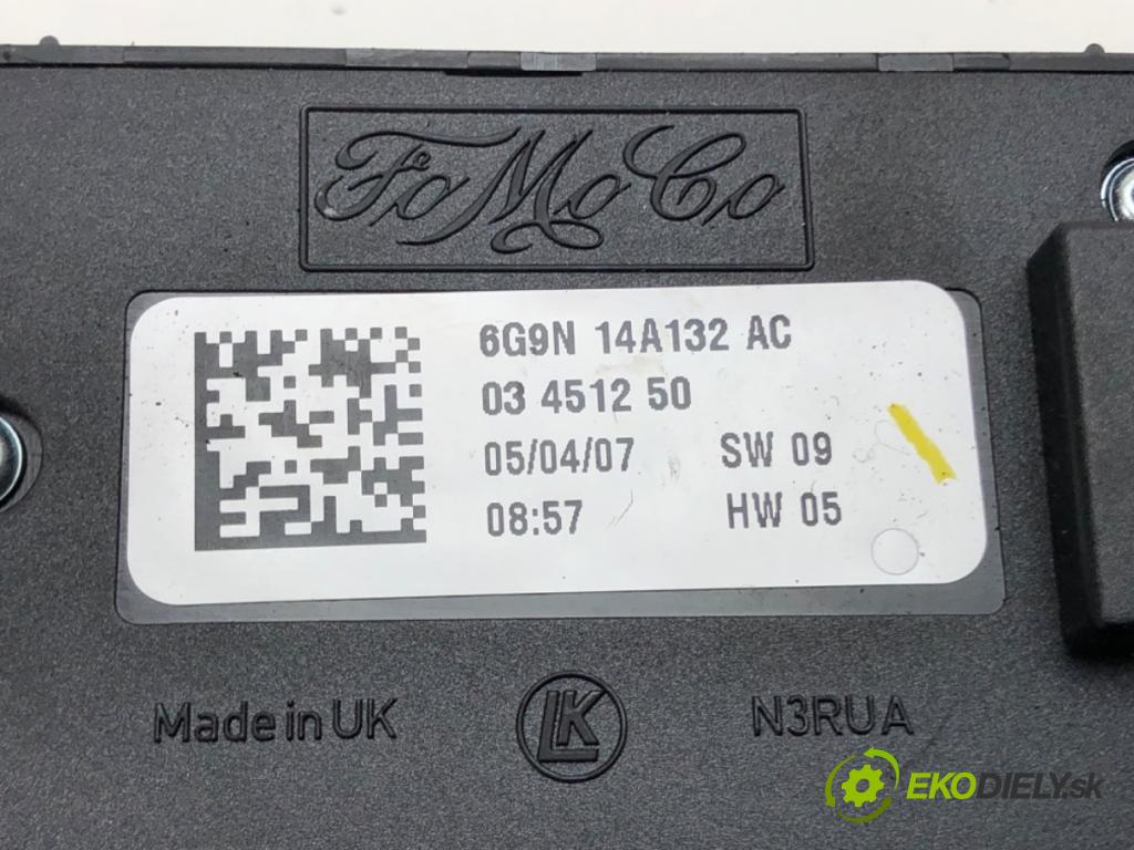 LAND ROVER FREELANDER 2 (L359) 2006 - 2015    2.2 TD4 4x4 118 kW [160 KM] olej napędowy 2006 - 2  Prepínač okien 6G9N-14A132-AC (Prepínače, spínače, tlačidlá a ovládače kúrenia)