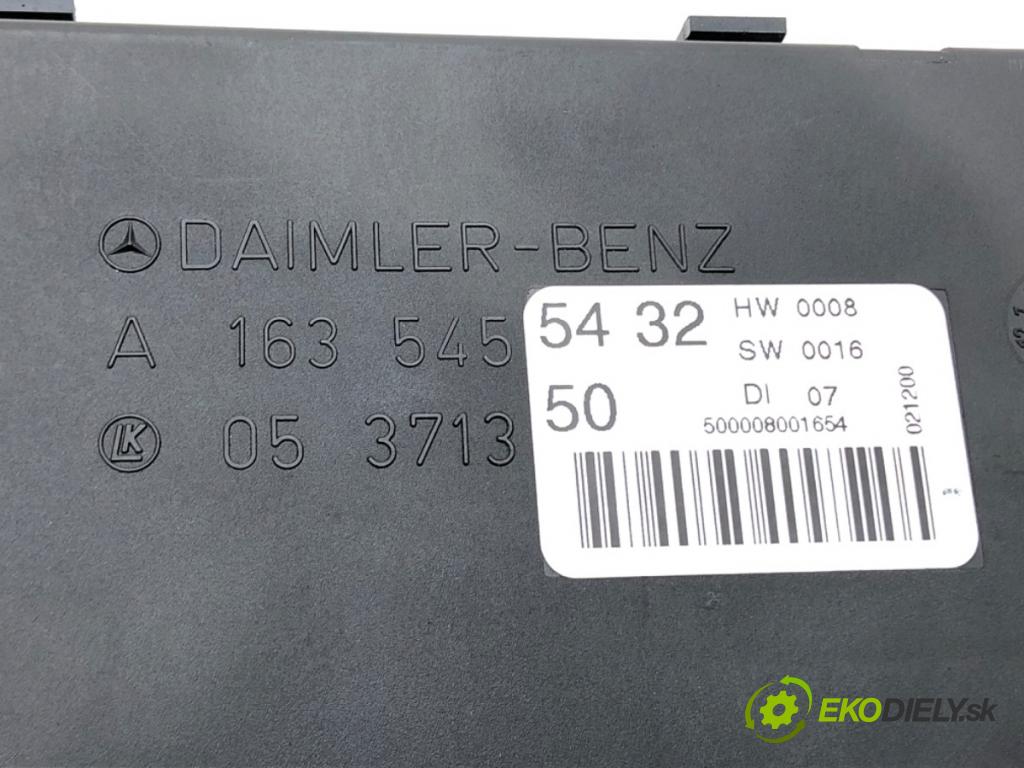MERCEDES-BENZ KLASA M (W163) 1998 - 2005    ML 270 CDI (163.113) 120 kW [163 KM] olej napędowy  Modul komfortu A1635455432 (Moduly komfortu)